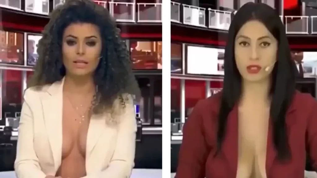 Albanian news channel women big breasts