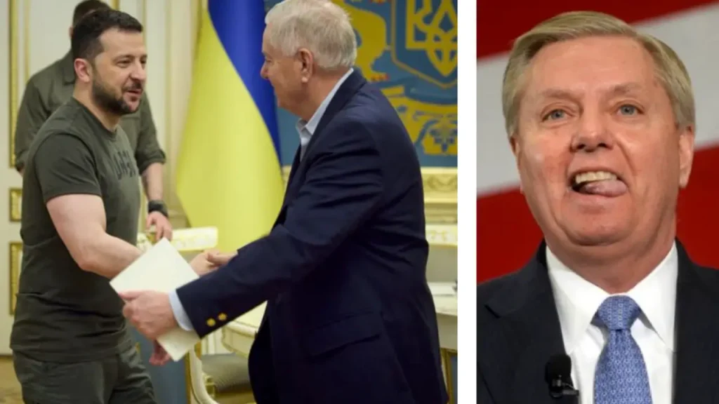 Lindsey Graham accused using Ukraine funds for personal gains Former CIA officer told
